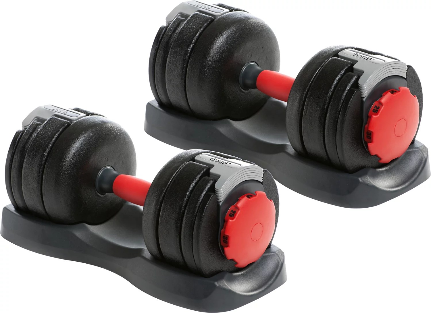 BCG 120 lbs Adjustable Dumbbell Set Academy