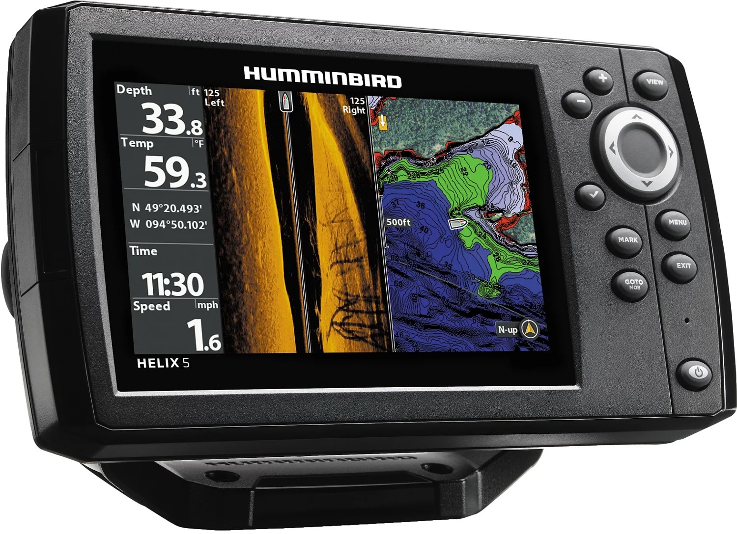 Humminbird Helix 5 Sjökort Humminbird Helix 5 CHIRP SI G2 GPS Chartplotter Academy