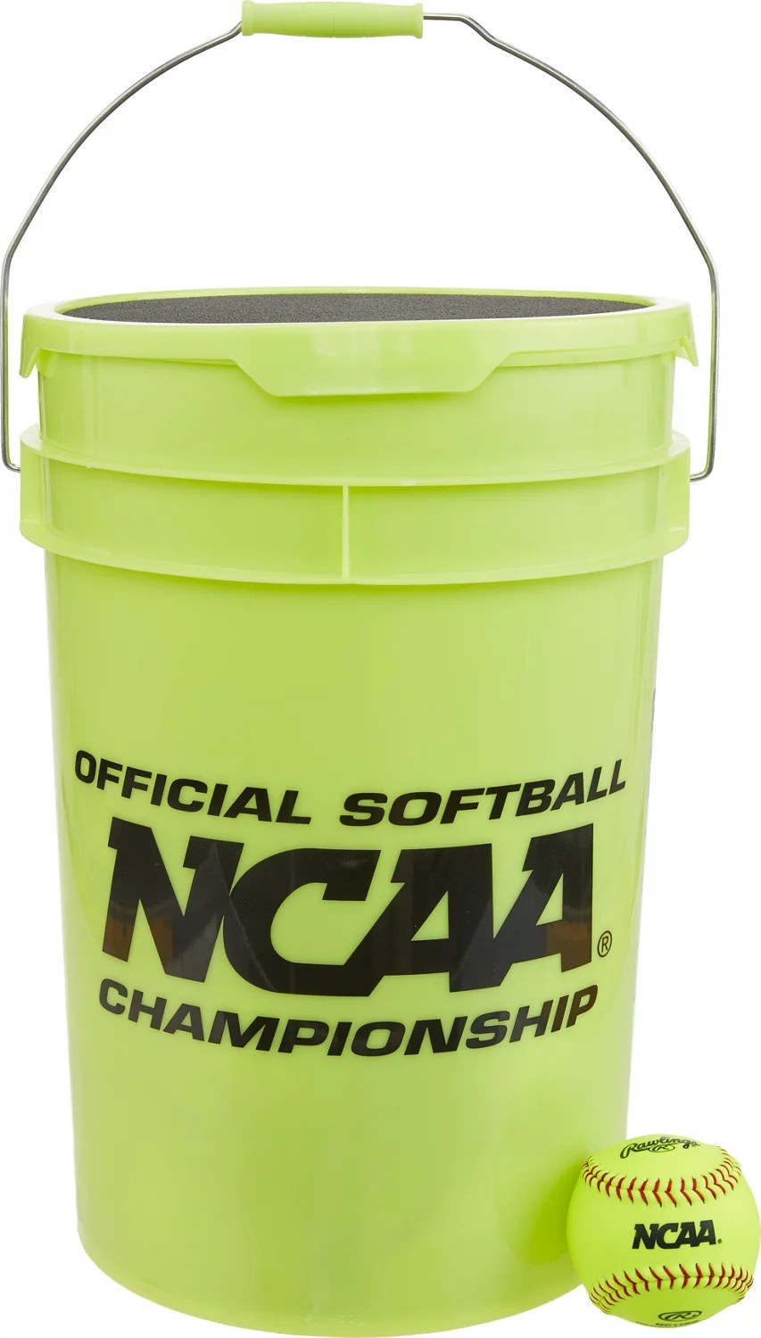 Rawlings NCAA Recreational 11 in FastPitch Softballs 24Count Bucket