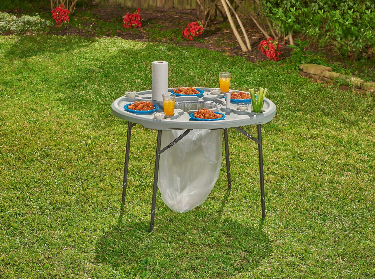 Academy Sports + Outdoors 4 ft Round Folding Cookout Table Academy
