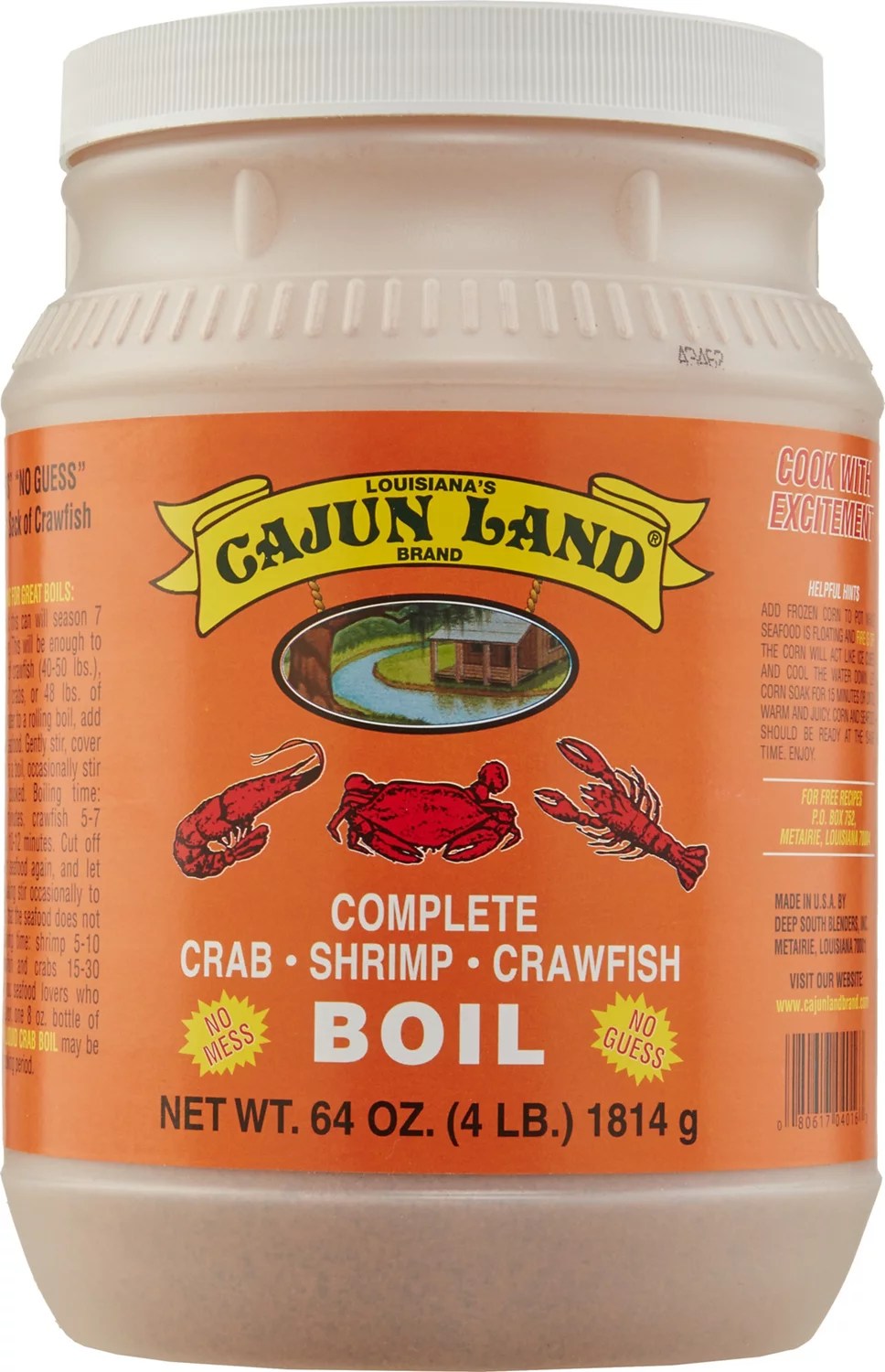 Cajun Land Brand 64 oz Seafood Boil Seasoning Academy