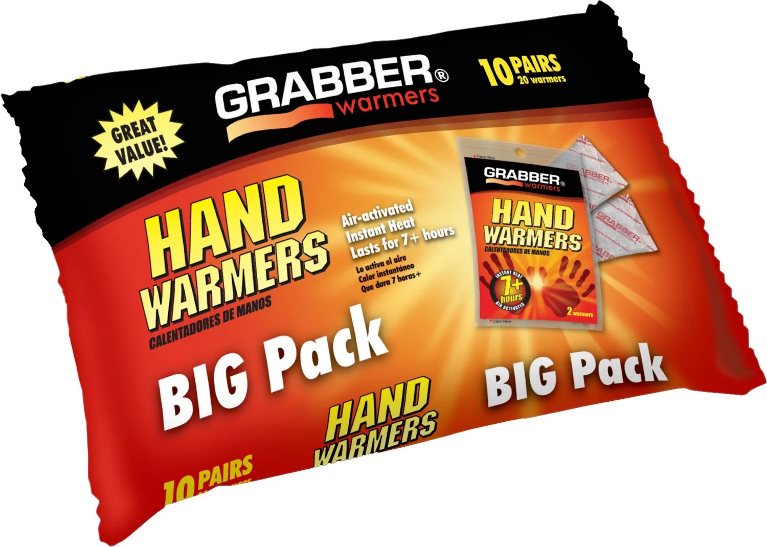 Game Winner® Grabber Hand Warmers 10Pack Academy