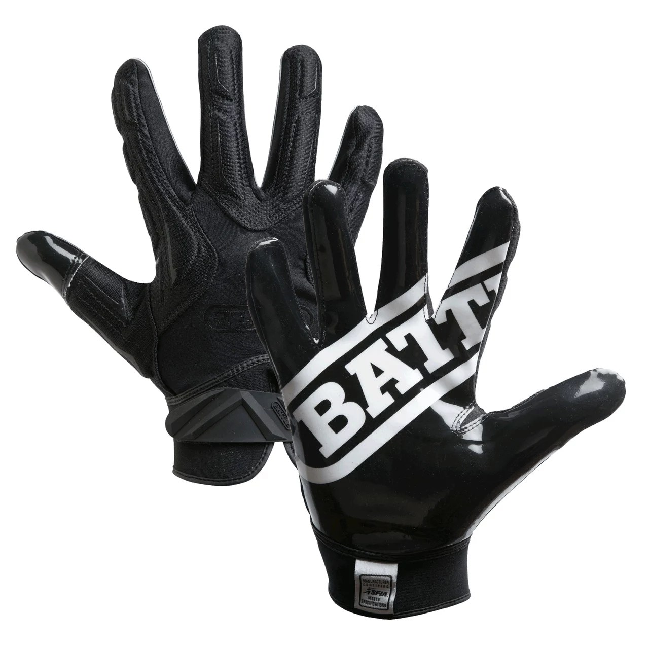 Battle Youth Hybrid Football Receiver Gloves Academy