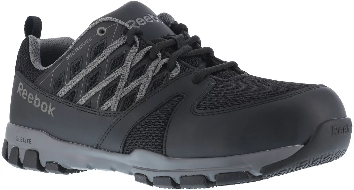 Reebok Men's SubLite ESD Steel Toe Lace Up Work Shoes Academy