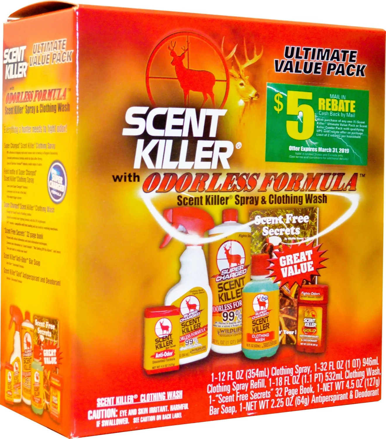 Wildlife Research Center Super Charged Scent Killer Ultimate Pack Academy