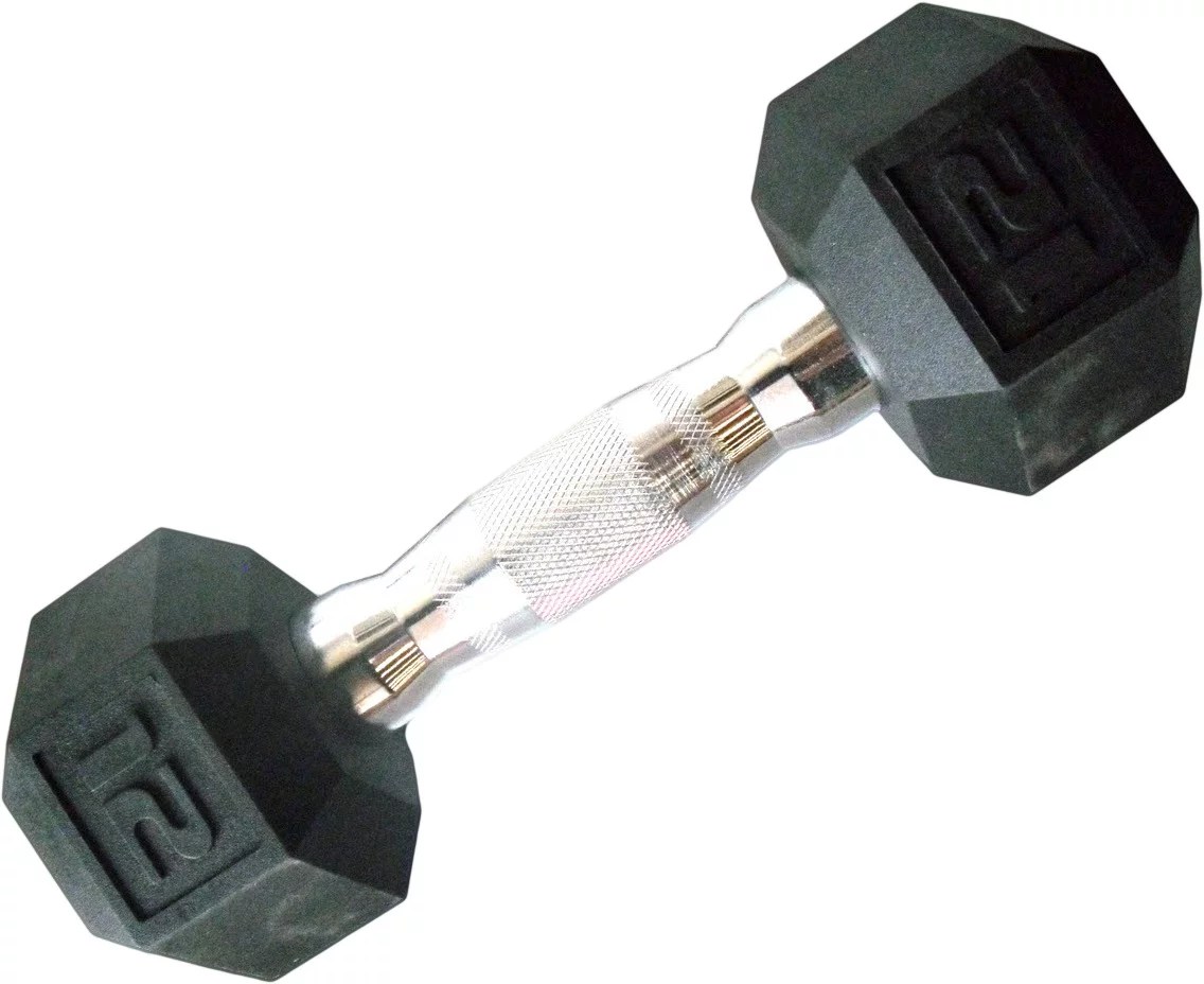 CAP Barbell 12 lb. Coated Hex Dumbbell Academy