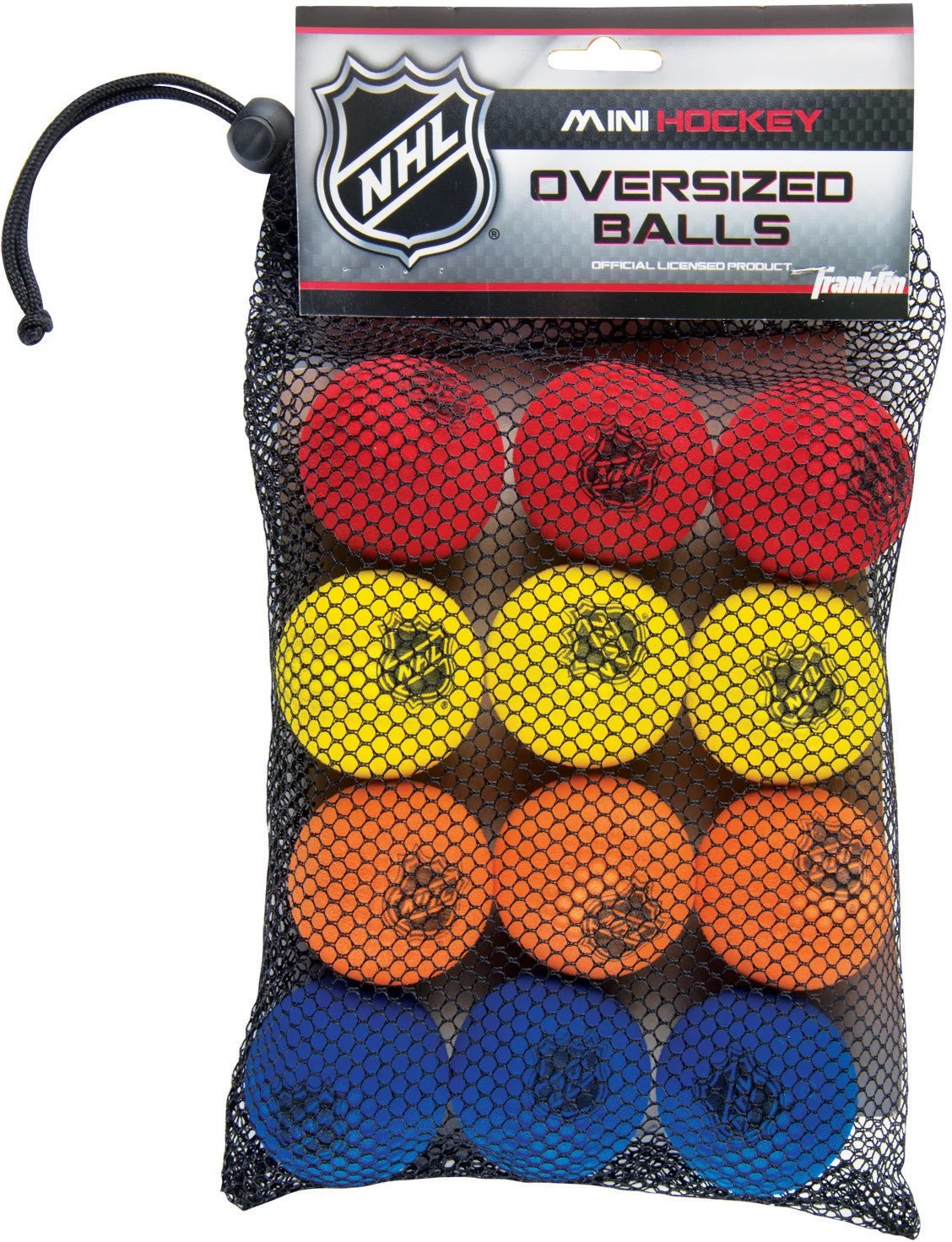 Franklin NHL 2 in Mini Hockey Balls 12Pack Academy