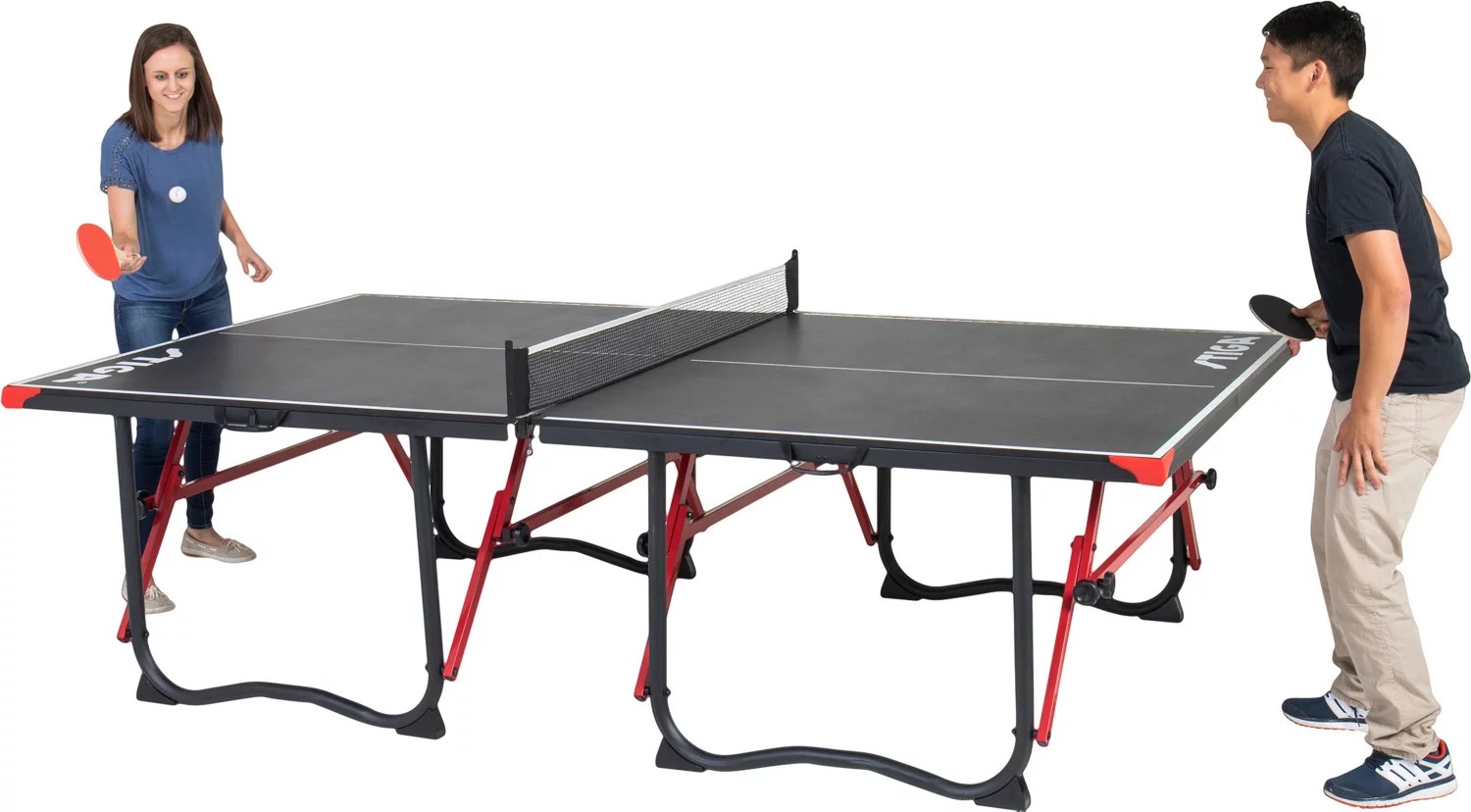 Stiga Volt Fold and Store Table Tennis Game Table Academy