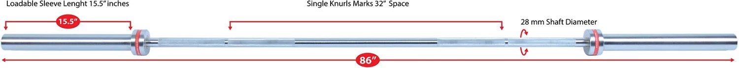 Sunny Health & Fitness Olympic Bar Academy