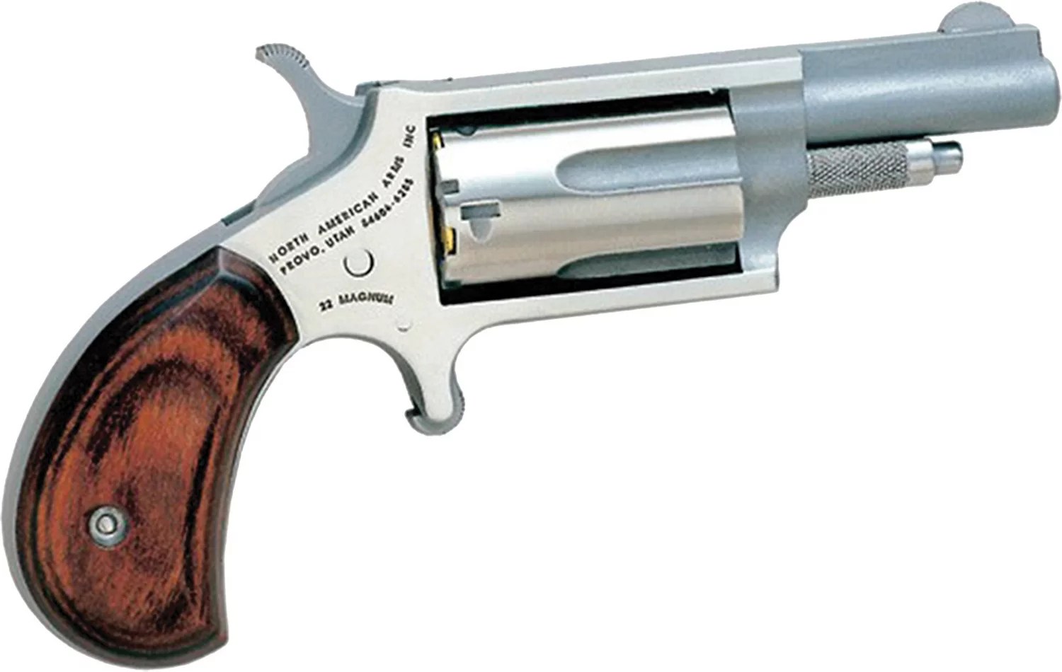 North American Arms 22 Magnum .22 LR/.22 WMR Rosewood Grip Revolver