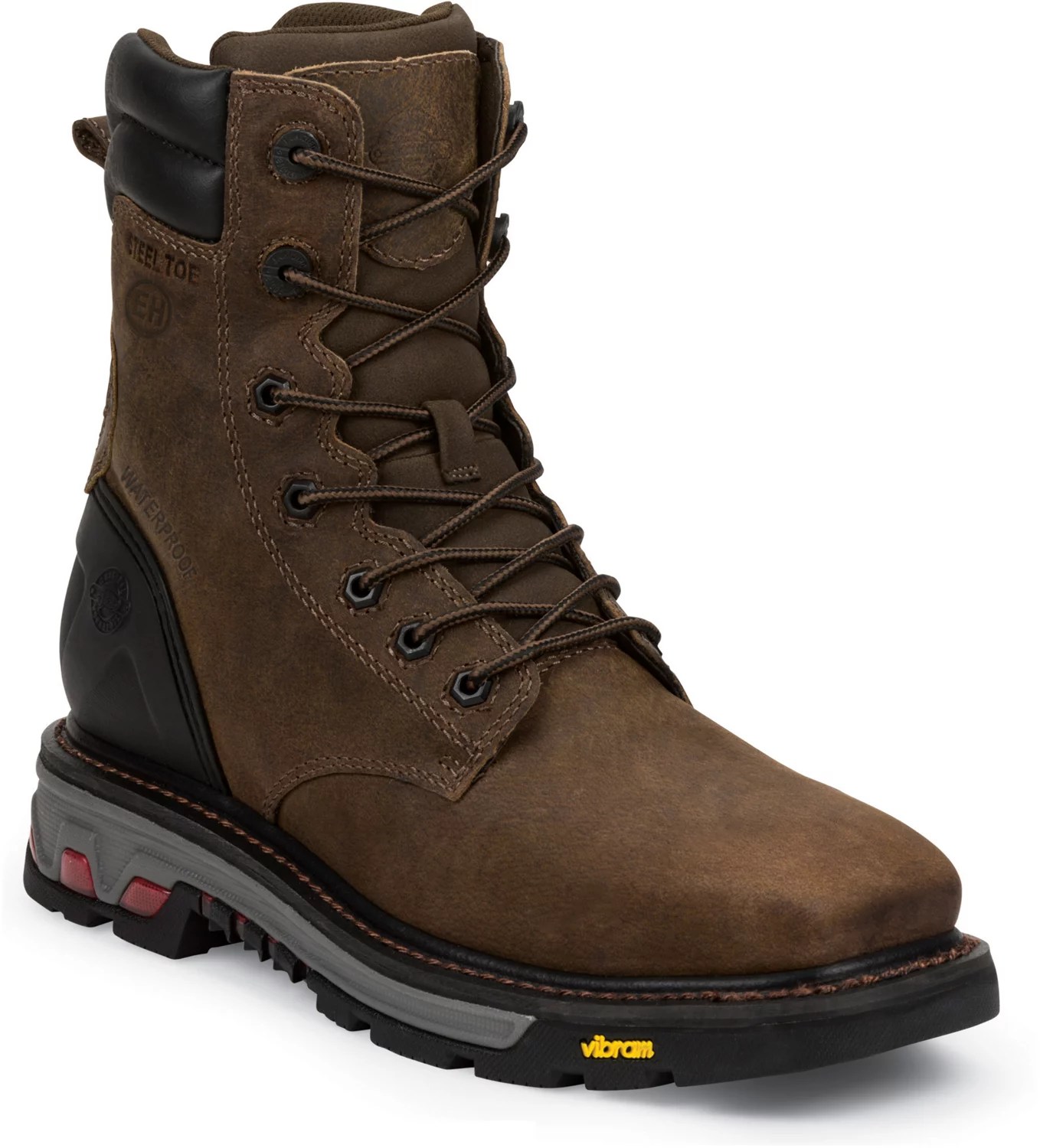 Justin Men's Pipefitter EH Steel Toe Lace Up Work Boots Academy