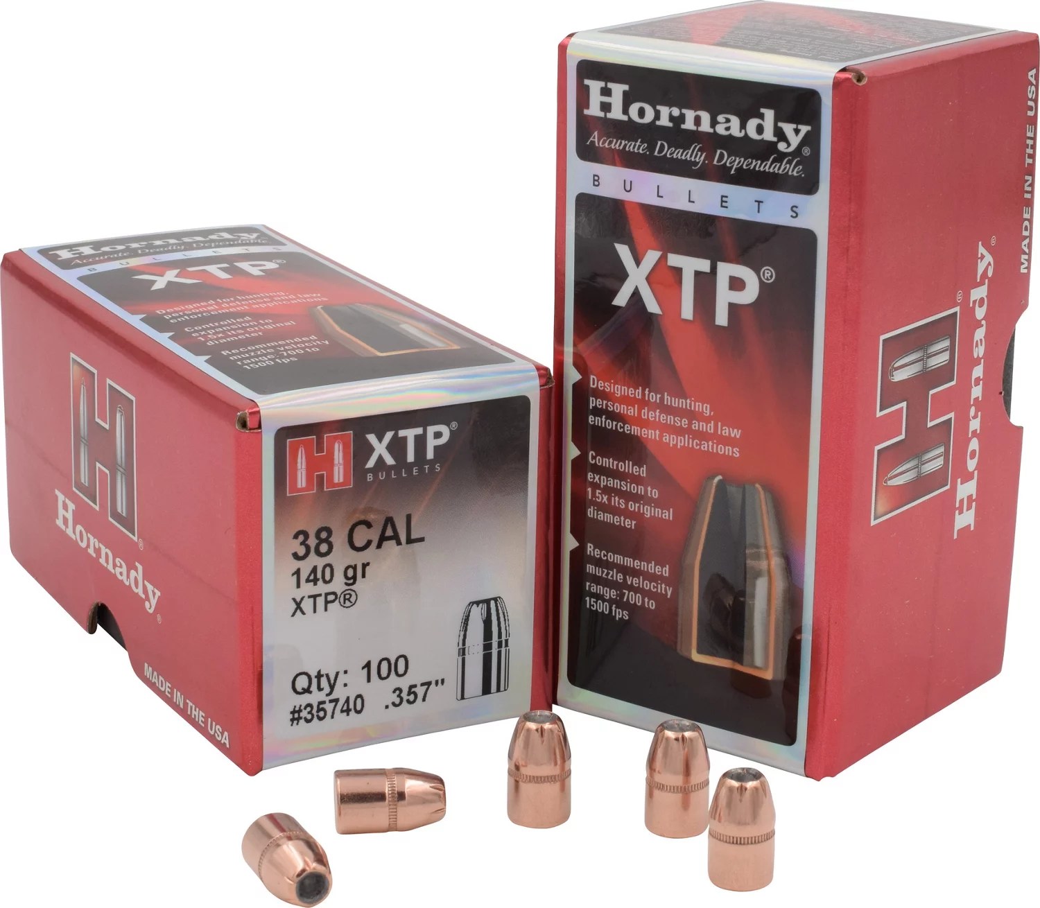 Hornady HP XTP® .38 140Grain Bullets Academy