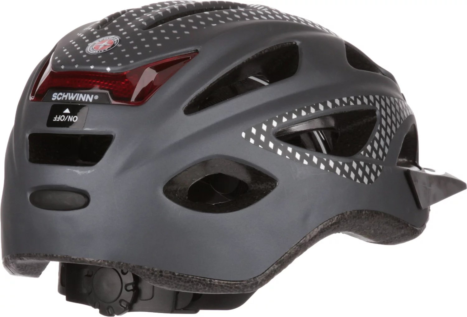Schwinn Adults' Beam Bicycle Helmet with Light Academy
