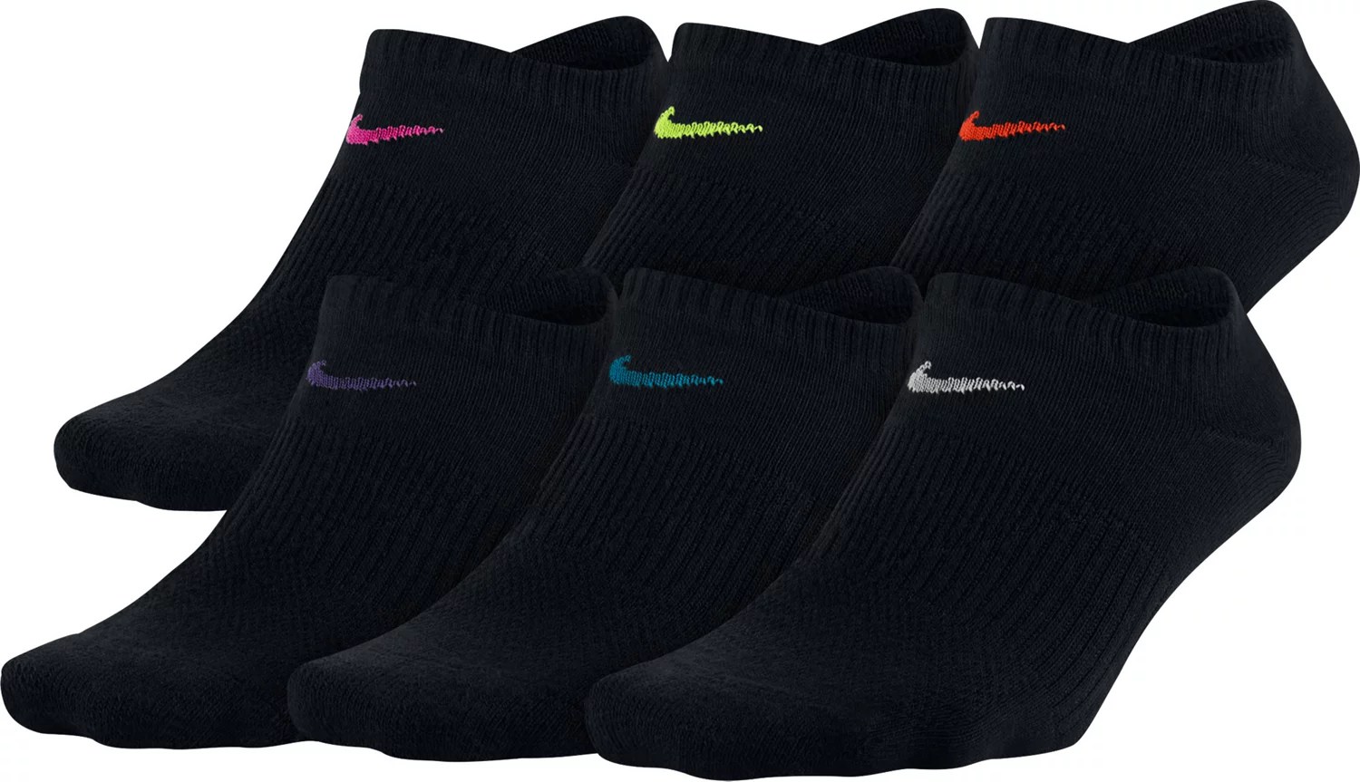Nike Women's Performance Lightweight NoShow Training Socks 6 Pack