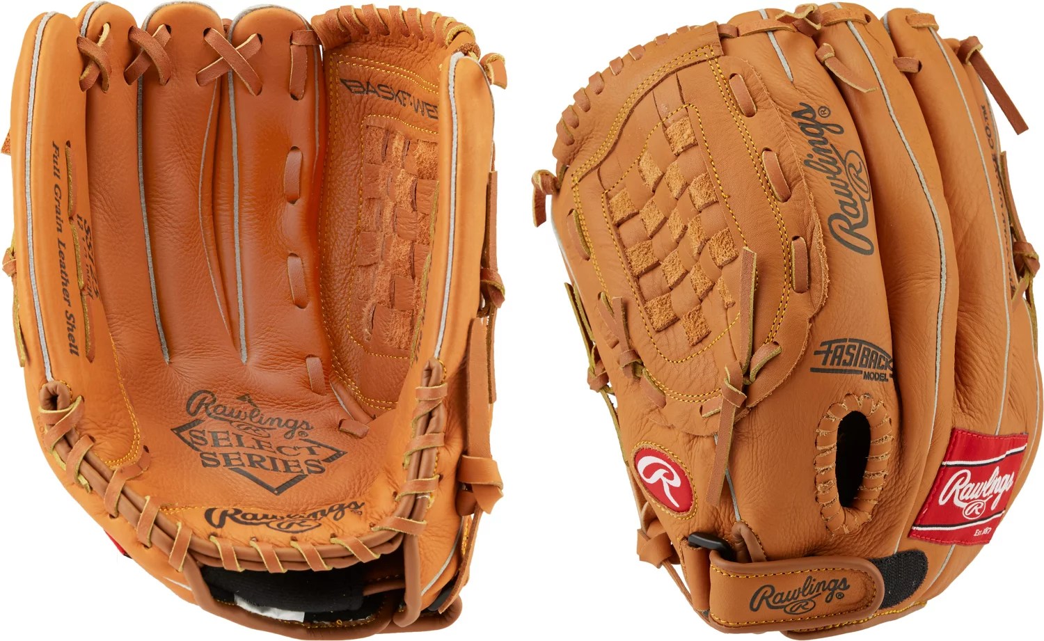 Rawlings Select Series 12.5 in Pitcher/Infield/Outfield Baseball/Softball Glove Lefthanded