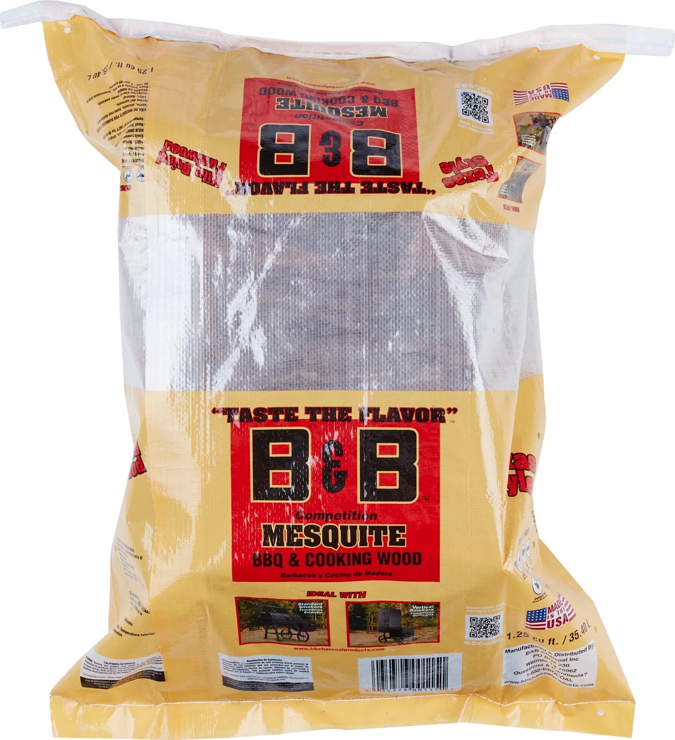 B&B Kiln Dried Flavored 1.25 cu ft BBQ/Cooking Wood Logs Academy