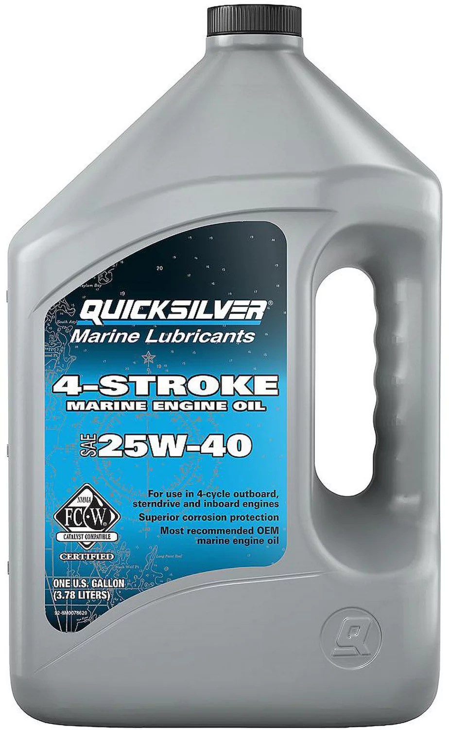 Quicksilver 25W40 1 gal 4Stroke FCW Marine Oil Academy