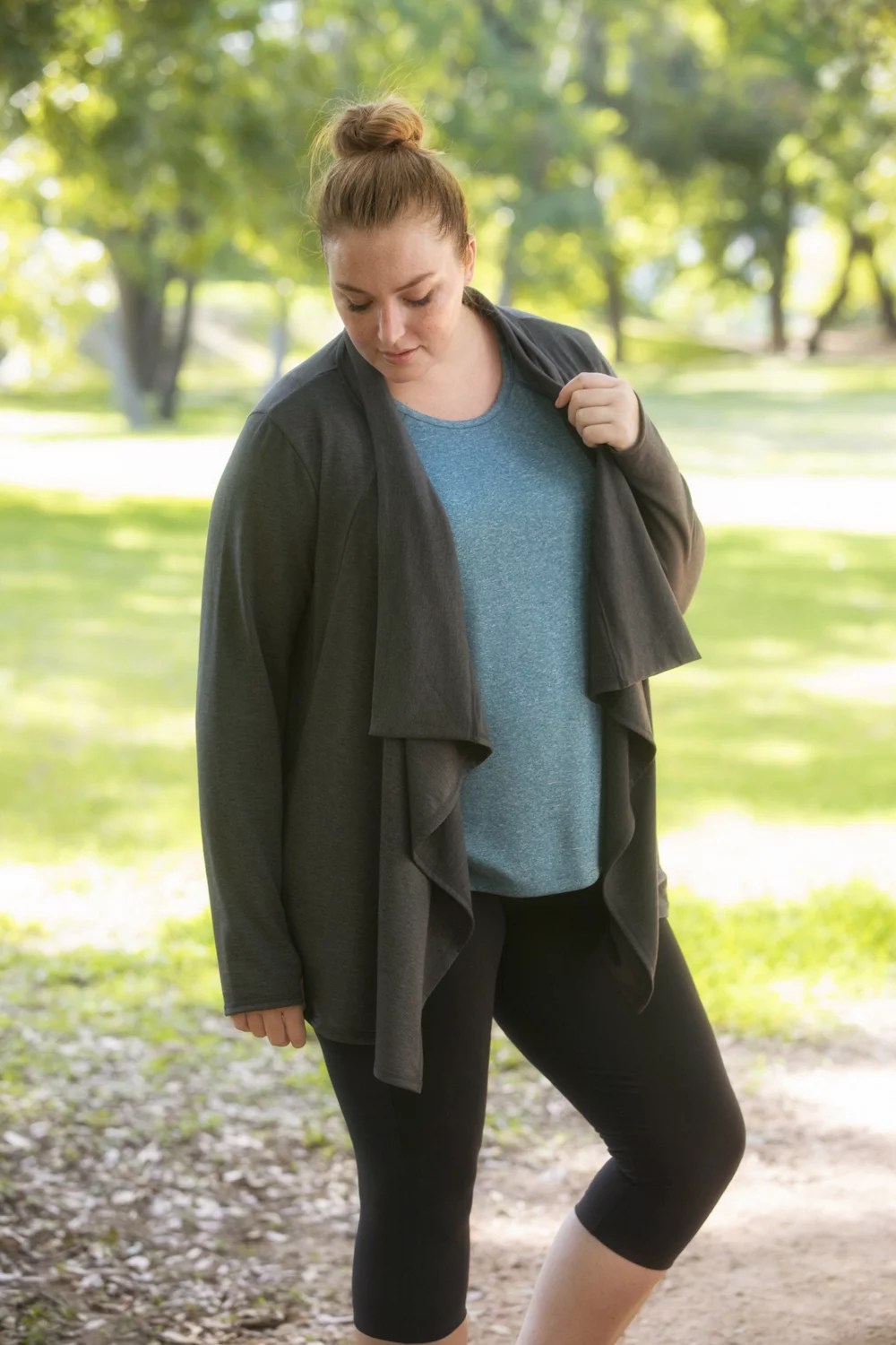 BCG Women',s Tummy Control Plus Size Capri Pant Academy