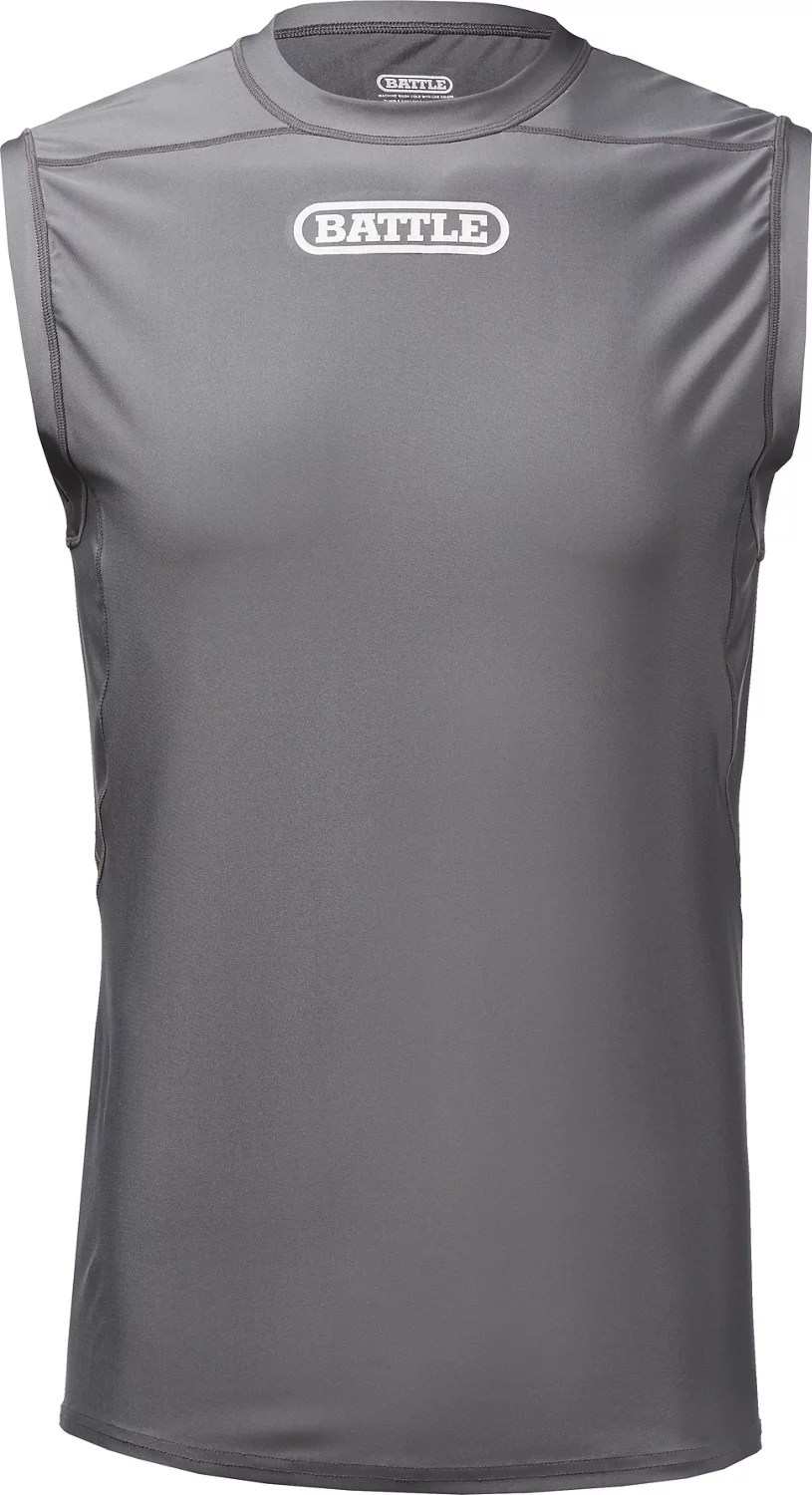 Battle Youth Sleeveless Football Compression Top Academy