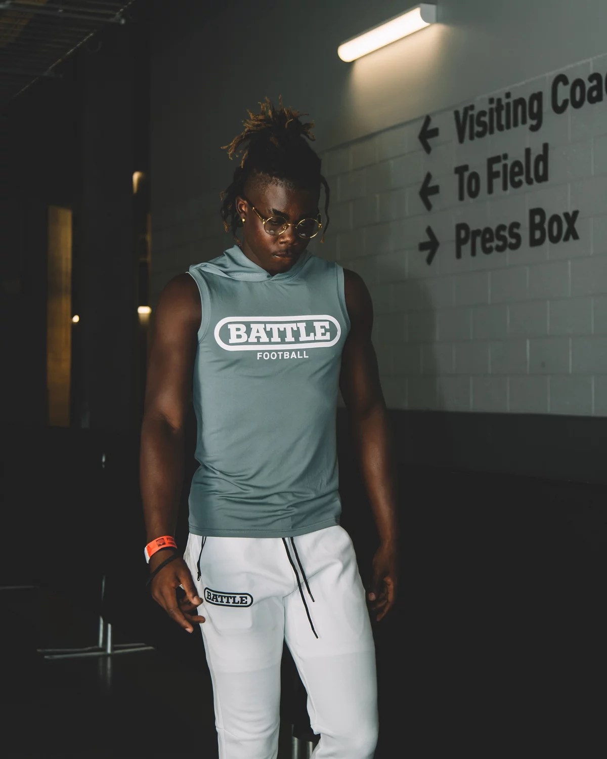 Battle Men's Sleeveless Light Action Hoodie Academy