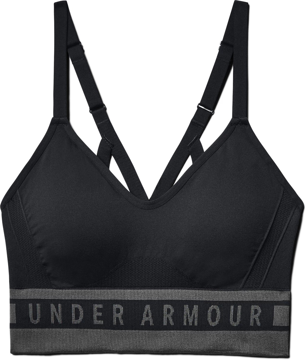 Under Armour Women's UA Seamless Longline Low Support Sports Bra Academy