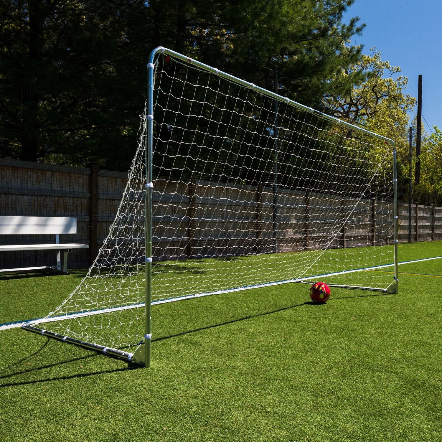Franklin Galvanized Steel Folding Soccer Goal Academy