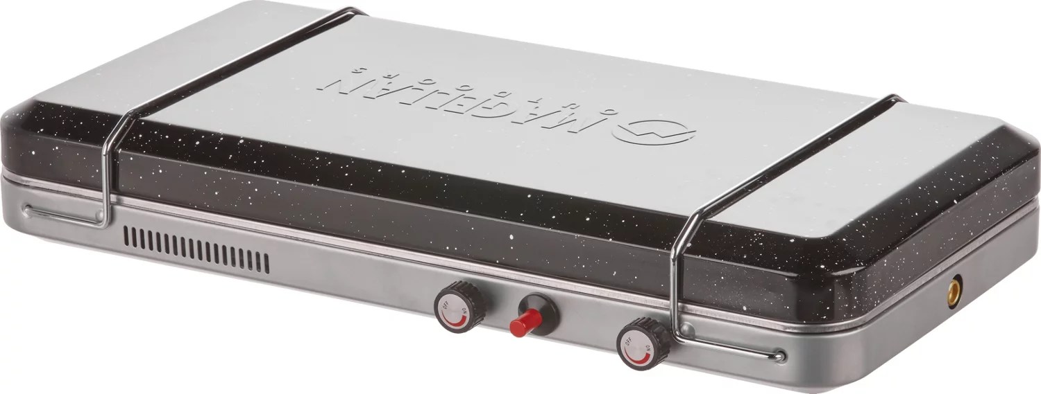 Magellan Outdoors Two Burner Stove with Griddle Academy