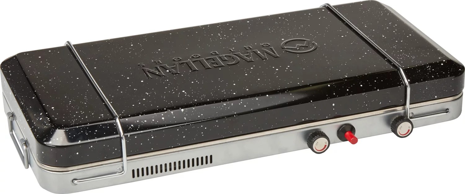 Magellan Outdoors Two Burner Stove with Griddle Academy