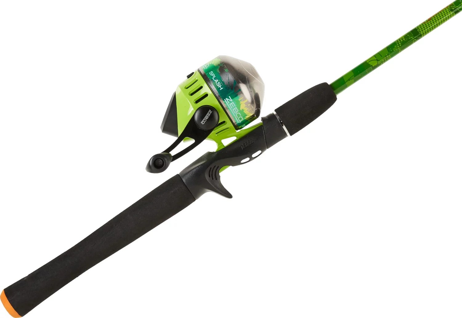 Zebco Splash Green 6 ft M Freshwater Spincast Rod and Reel Combo Academy