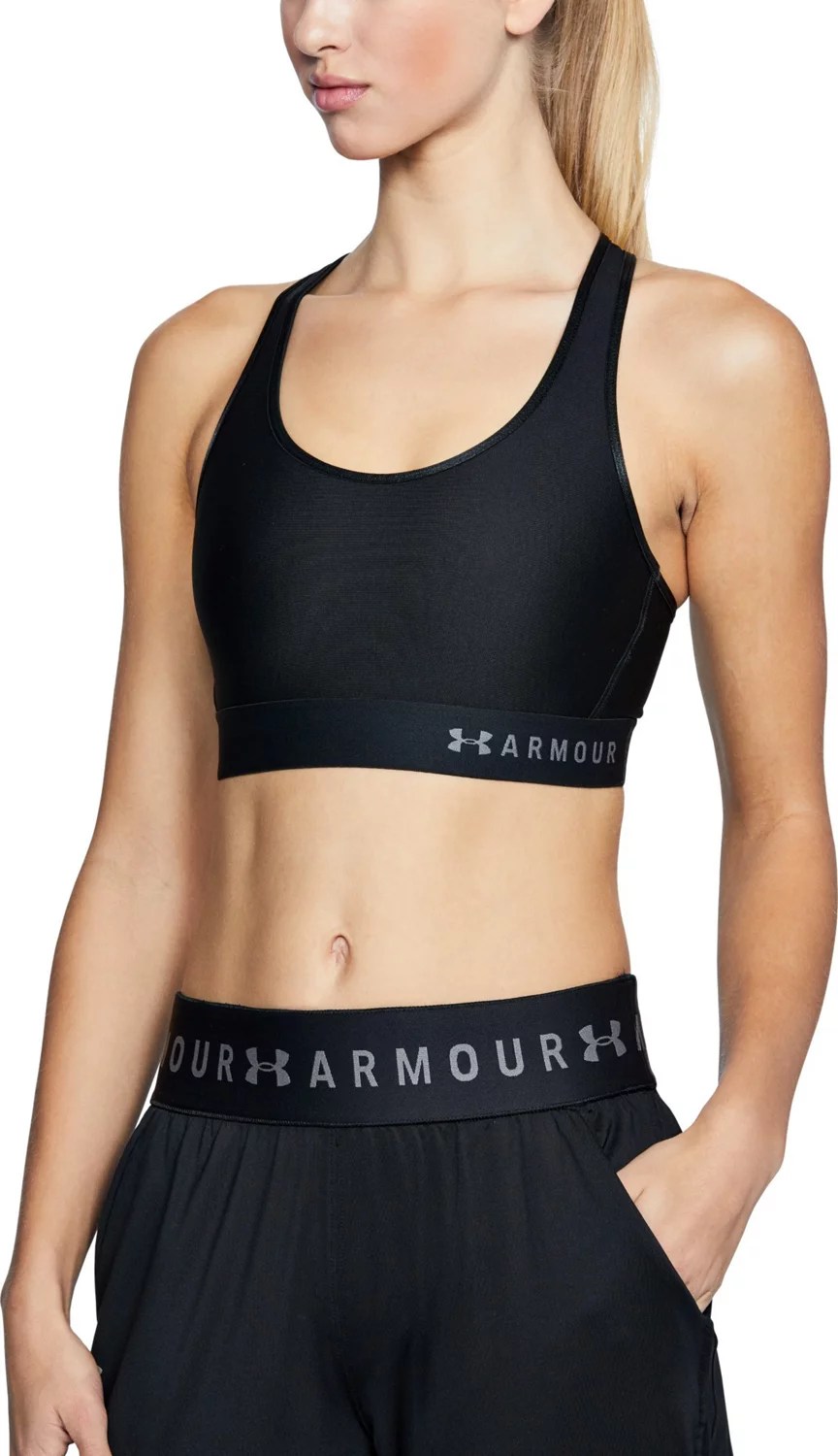 Under Armour Women's Mid Keyhole Sports Bra Academy