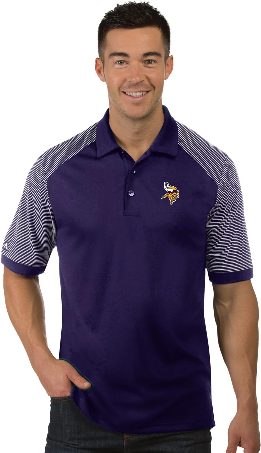 Antigua Men's Minnesota Vikings Engage Polo Shirt Academy