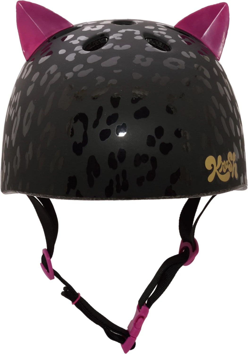 Krash Youth Leopard Kitty Bicycle Helmet Academy