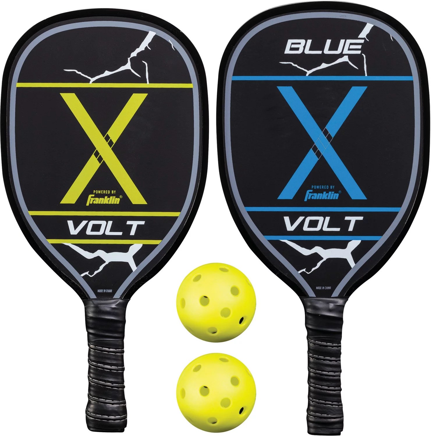 Franklin PickleballX 2Player Wooden Paddle and Ball Set Academy