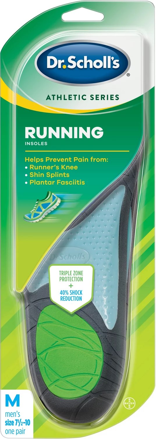 Dr. Scholl's Men's Athletic Series Running Insoles Academy
