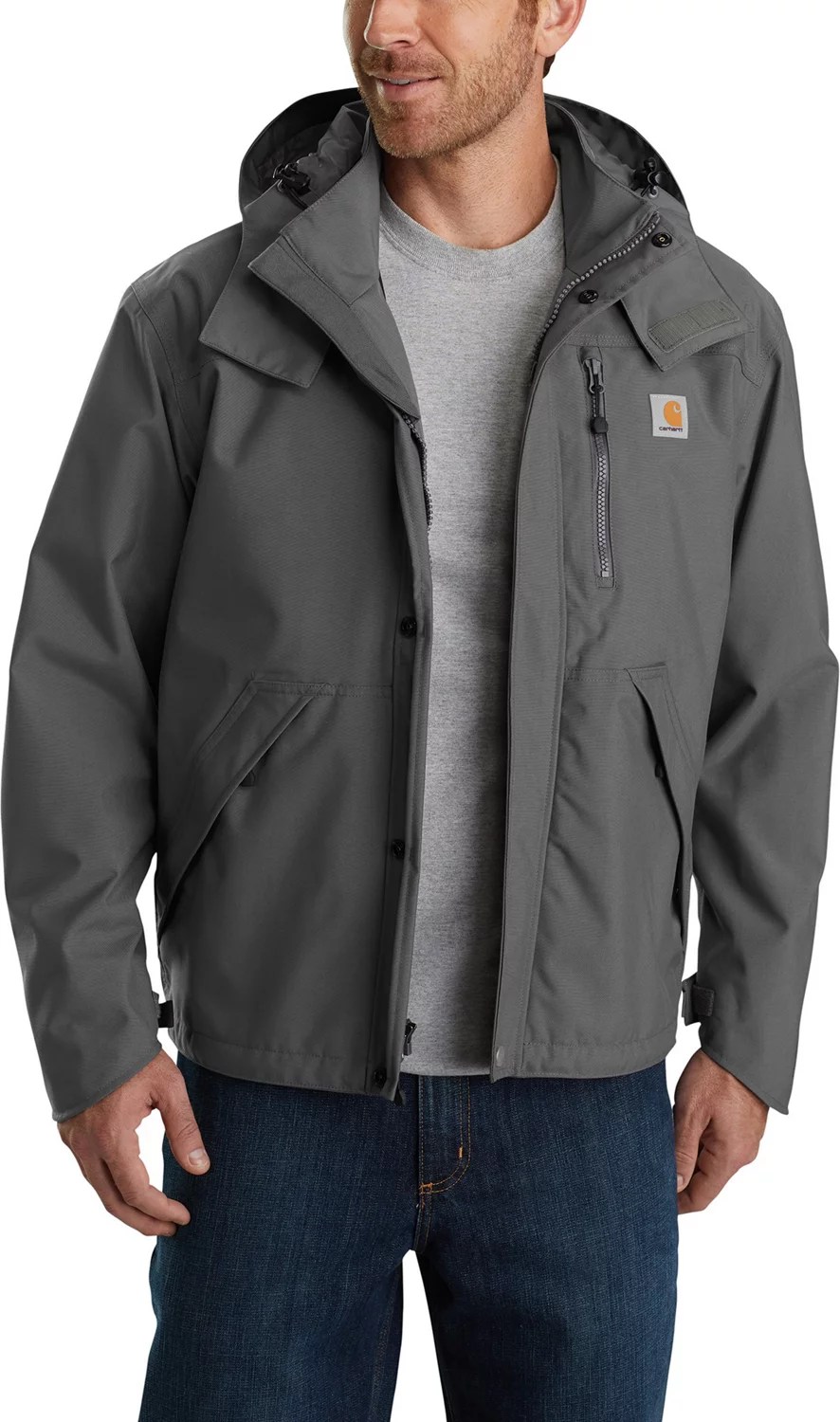 Carhartt Men's Waterproof Breathable Jacket Academy