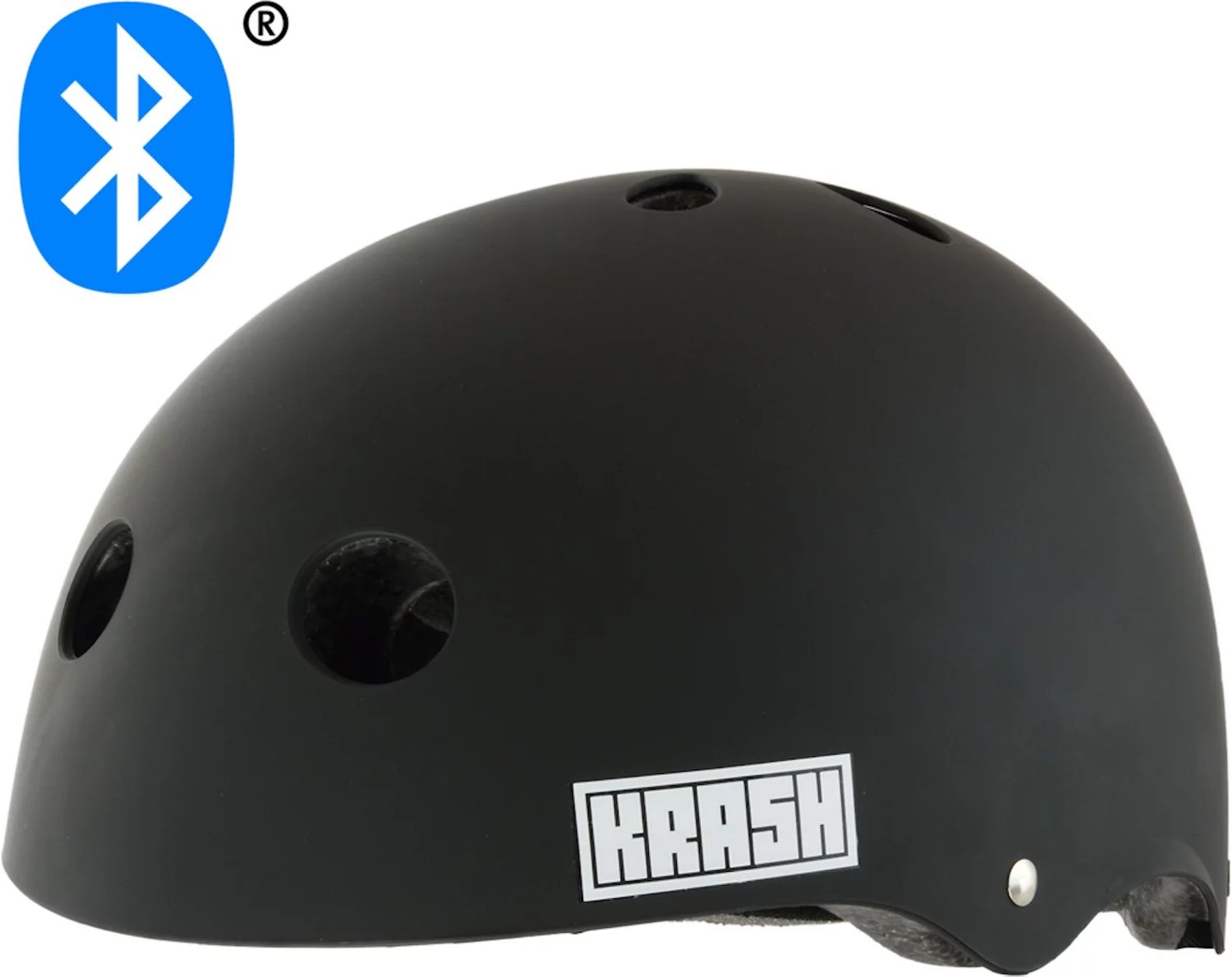 Krash Kids' Bluetooth Speaker Bicycle Helmet Academy