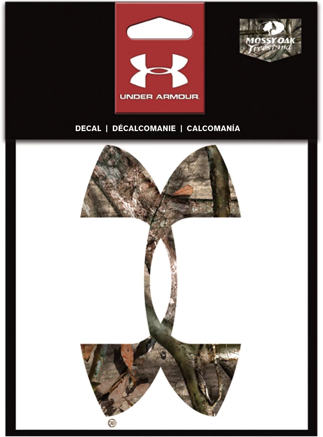 Under Armour Mossy Oak Camo 6 in UA Logo Decal Academy