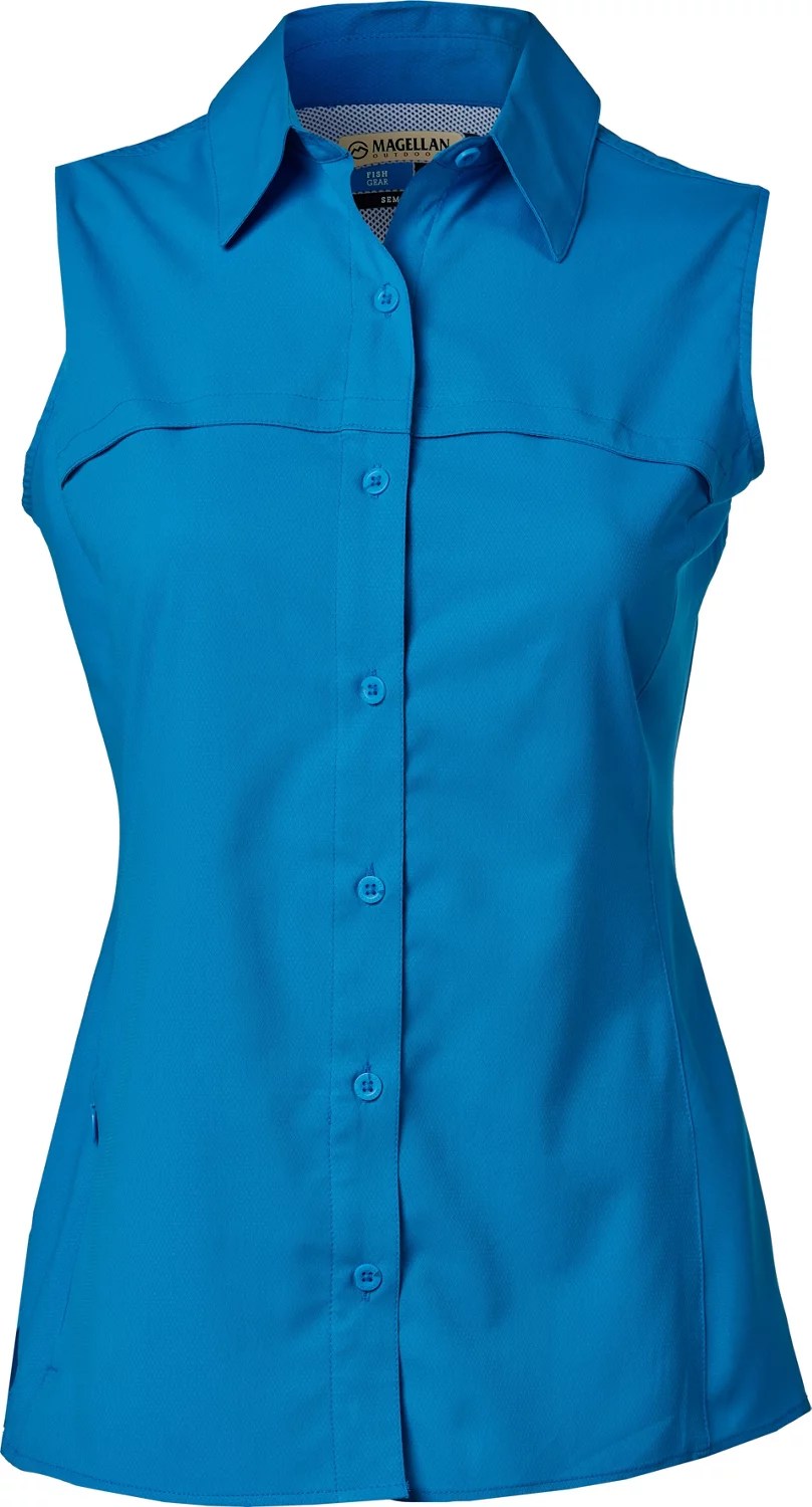 Magellan Outdoors Women's Overcast Sleeveless Fishing Shirt Academy