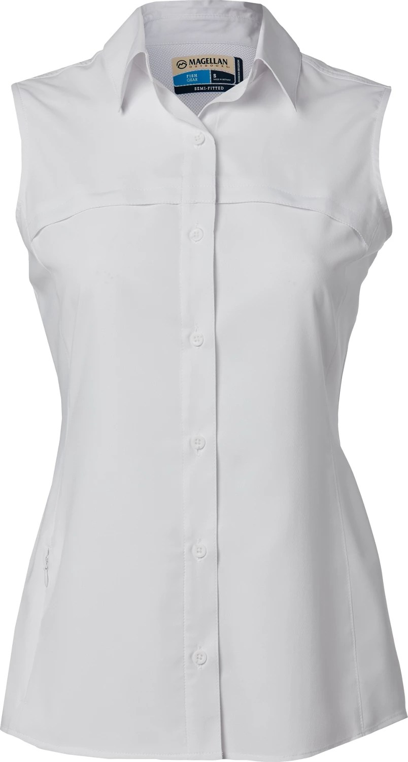 Magellan Outdoors Women's Overcast Sleeveless Fishing Shirt Academy