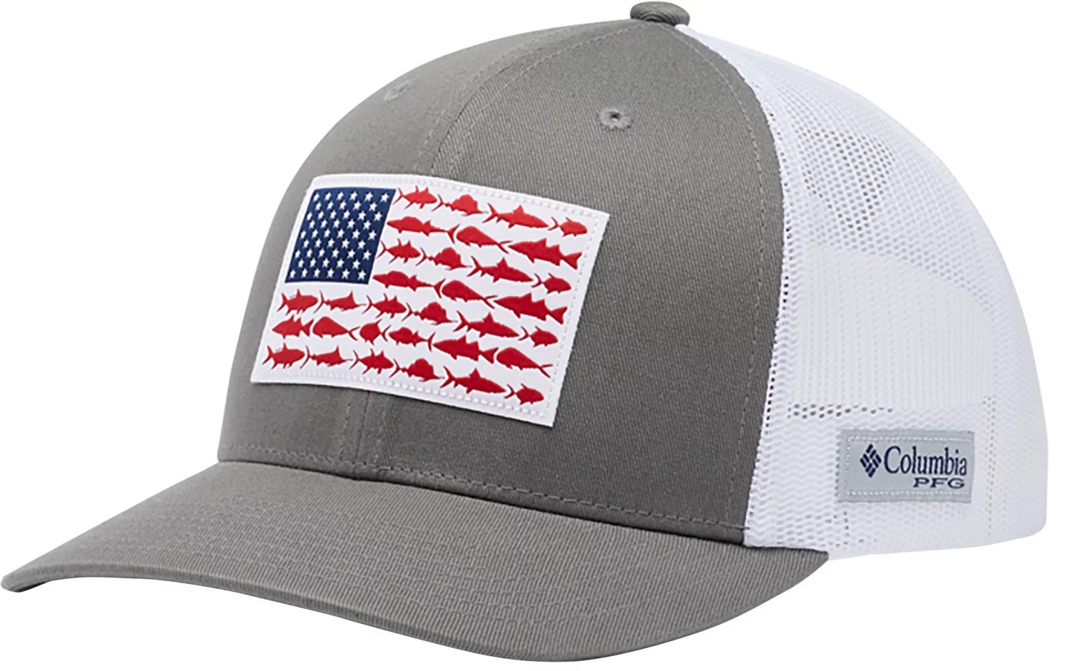 Columbia Sportswear Men's PFG Mesh Snap Back Fish Flag Cap Academy