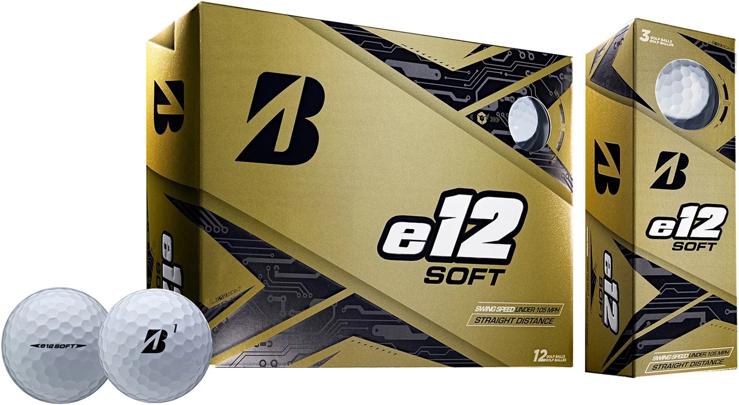 Bridgestone Golf E12 Golf Balls 12Pack Prior Gen Academy