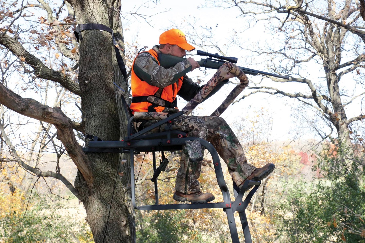 XStand Treestands The Duke 20 foot 1Person Ladder Stand Academy