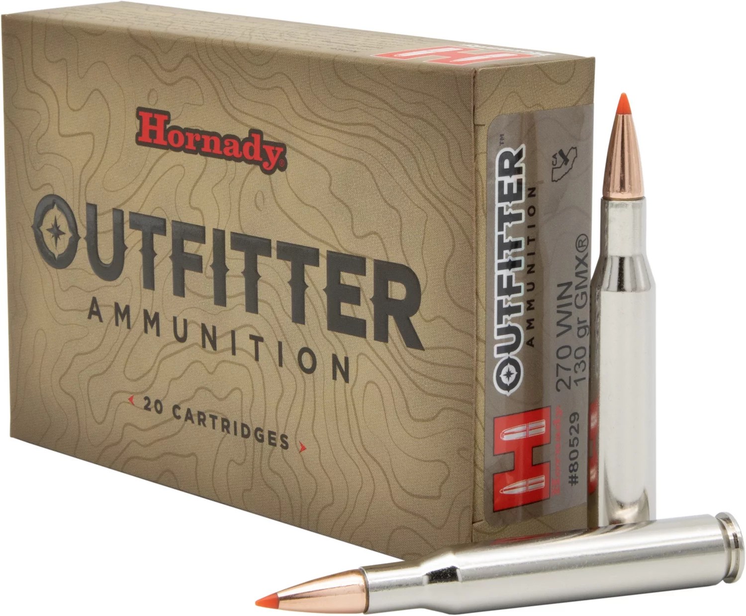 Hornady GMX Outfitter .270 Winchester 130Grain Rifle Ammunition Academy