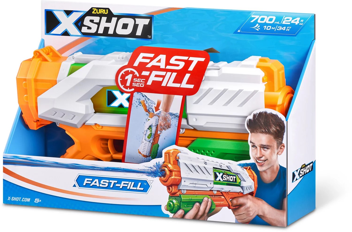 ZURU XShot Water Warfare FastFill Water Blaster Academy