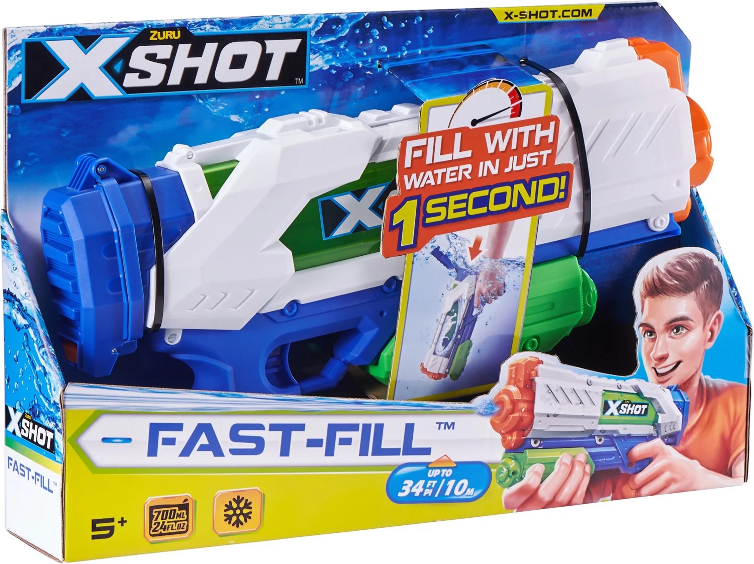 ZURU XShot Water Warfare FastFill Water Blaster Academy