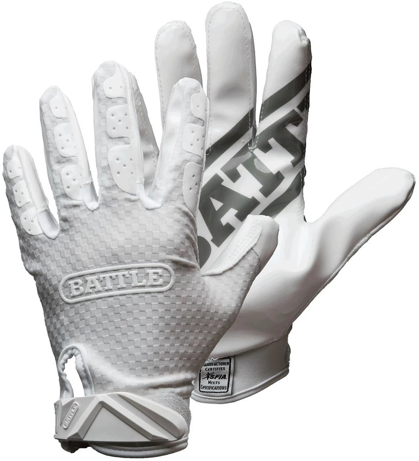 Battle Adults' Triple Threat Football Gloves Academy