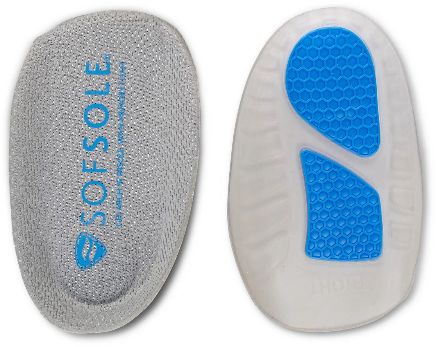 Sof Sole Men's Gel Arch with Memory Foam 3/4 Insole Academy