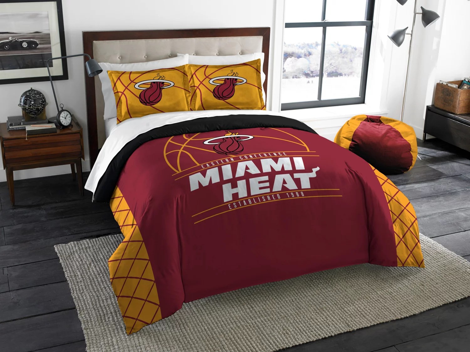 The Northwest Company Miami Heat 3Piece Reverse Slam Full/Queen