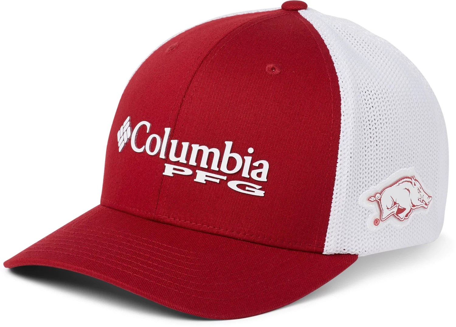Columbia Sportswear Men's University of Arkansas PFG Mesh Ball Cap
