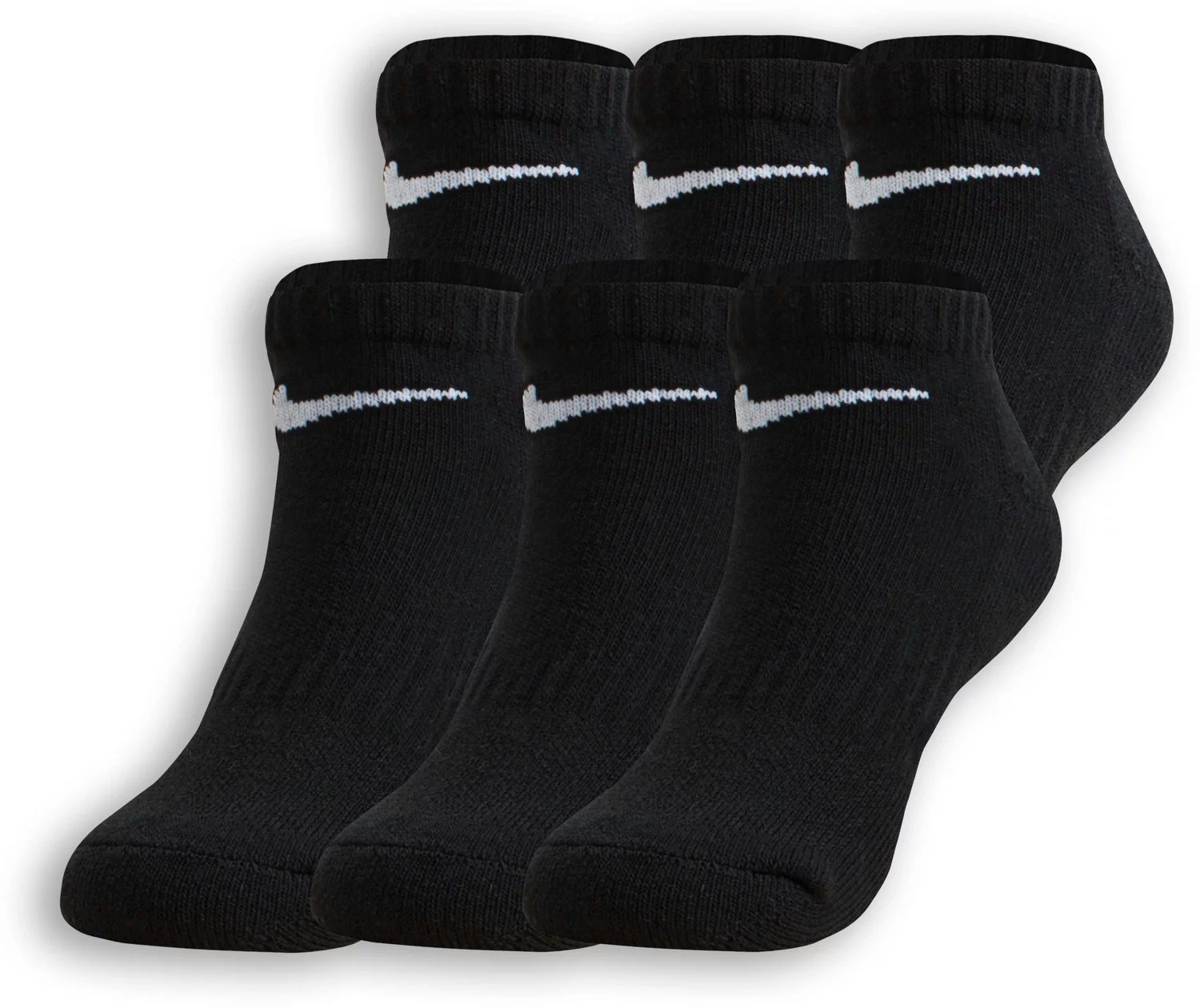 Nike Kids' DriFIT Performance Low Cut Socks 6 Pack Academy